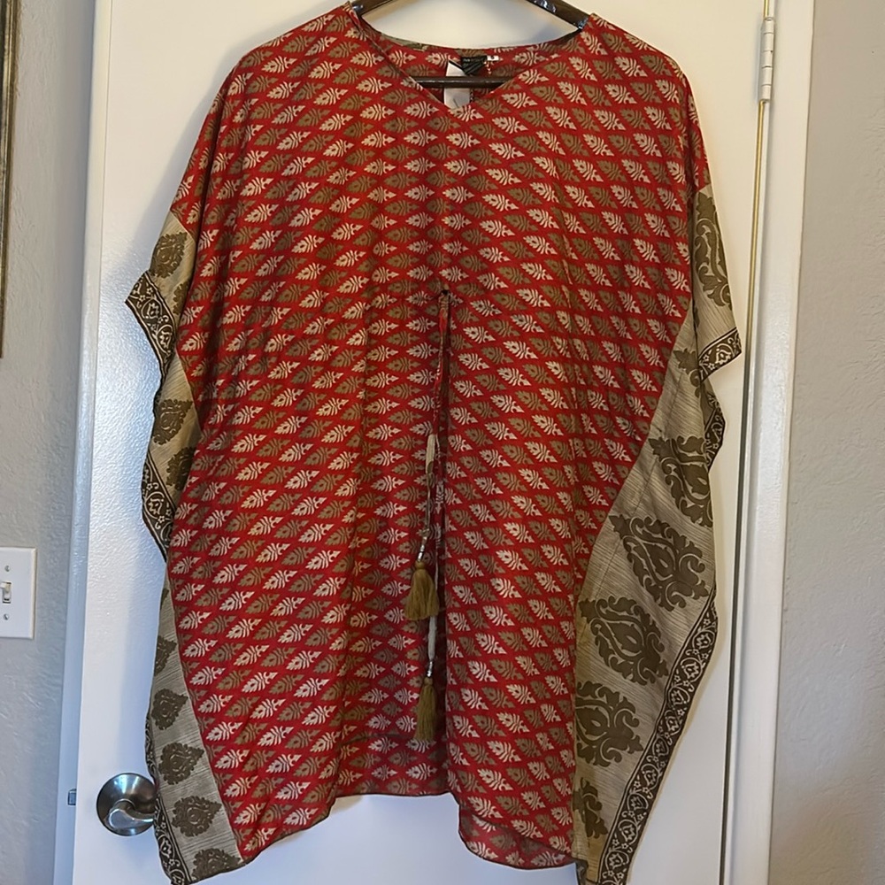 Whose Sari Now 100# silk top